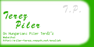 terez piler business card